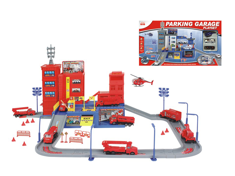 Fire-Fighting Track Parking Lot
