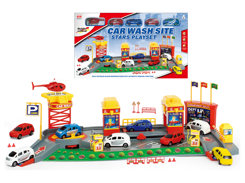 Car Washing Yard Rail Parking Lot