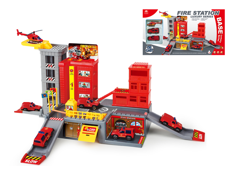 Fire-Fighting Track Parking Lot