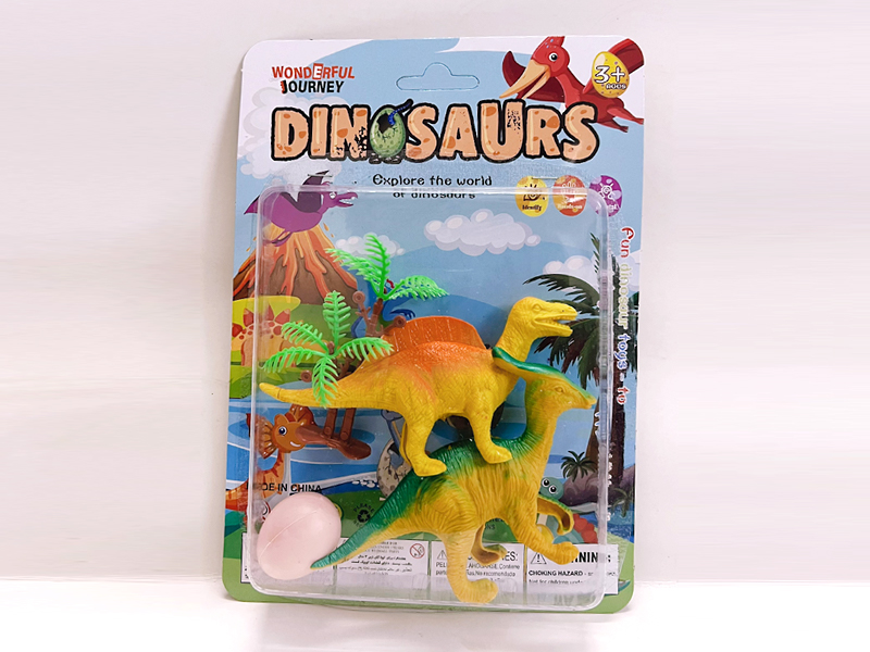 Dinosaur Set With Tree And Egg