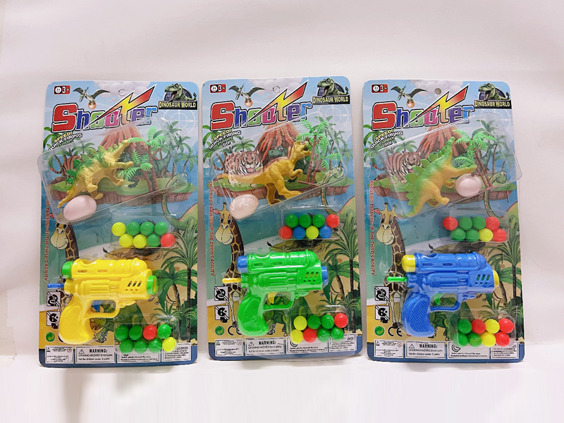 Ping-Pong Ball Gun With Dinosaur Set