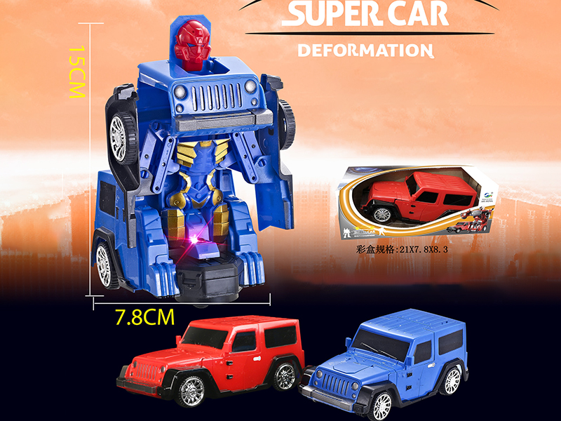B/O Go And Bump Deformation Car(Wrangler)
