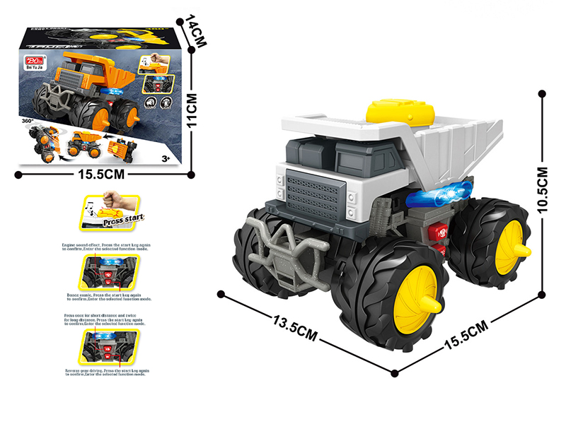 Programming Monster Truck - Engineering Truck(B/O,Sound,Light)