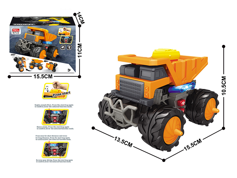 Programming Monster Truck - Engineering Truck(B/O,Sound,Light)