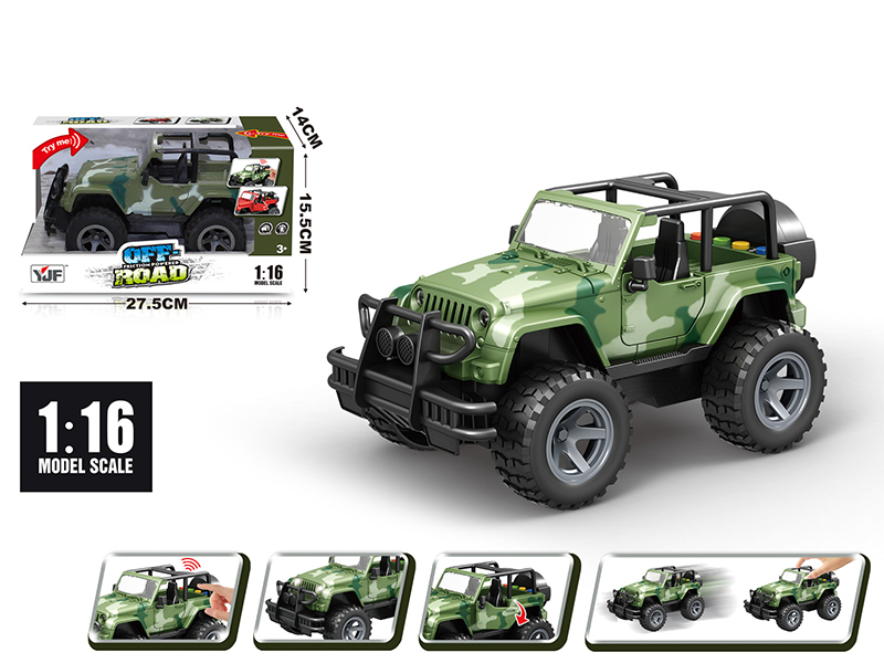 1:16 Friction Jeep(Green)