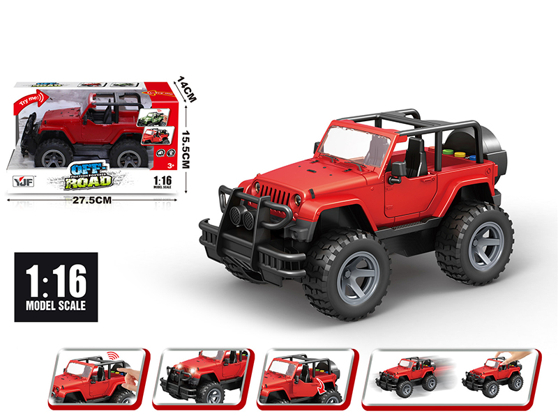 1:16 Friction Jeep(Red)