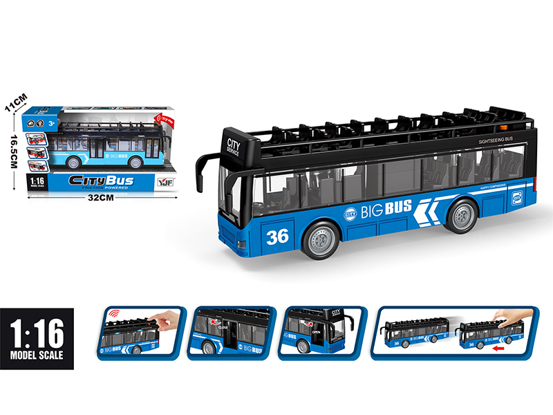 1:16 Friction Double-Seck Simulated Bus