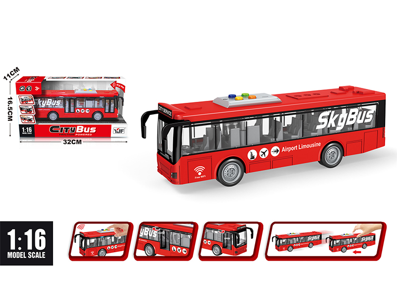 1:16 Friction Airport Bus