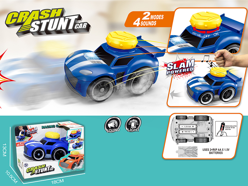 Slam Power Crash Stunt Car B/O Racing Car