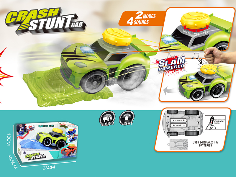Slam Power Crash Stunt Car Electric Racing Car With Roadblock