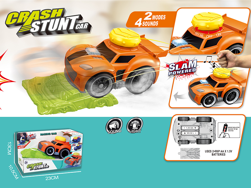 Slam Power Crash Stunt Car Electric Racing Car With Roadblock