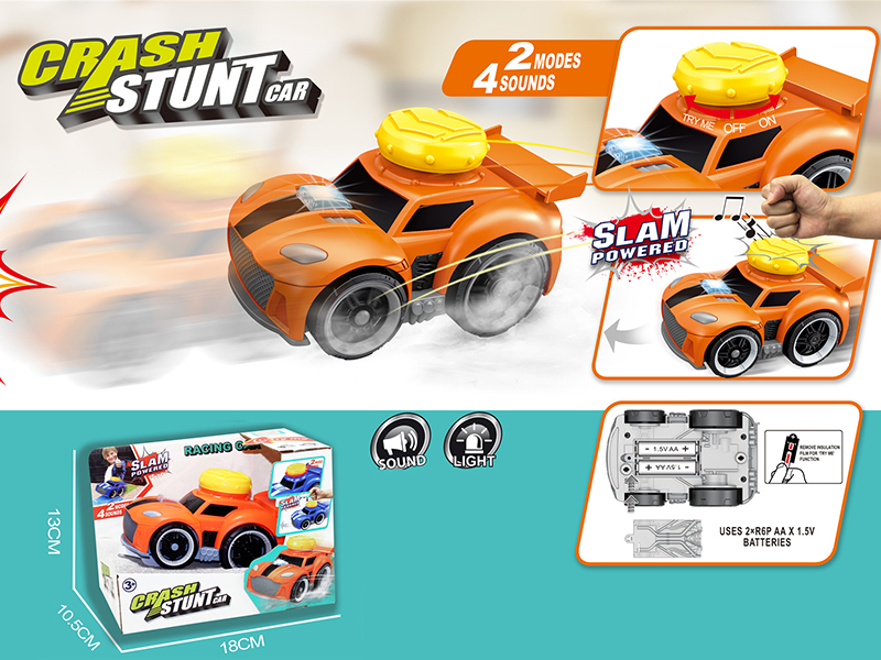 Slam Power Crash Stunt Car B/O Racing Car