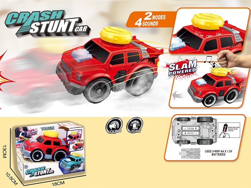Slam Power Crash Stunt Car B/O Pickup