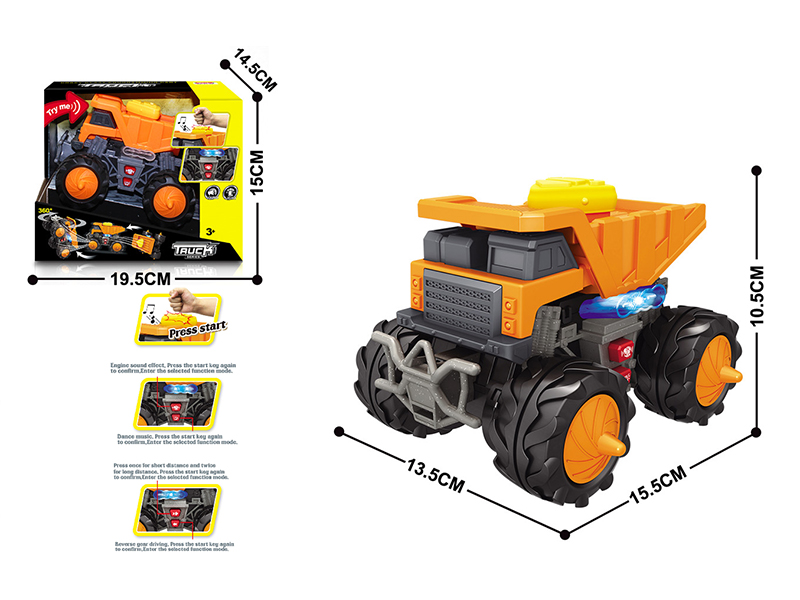 Programming Monster Truck - Engineering Truck(B/O,Sound,Light)