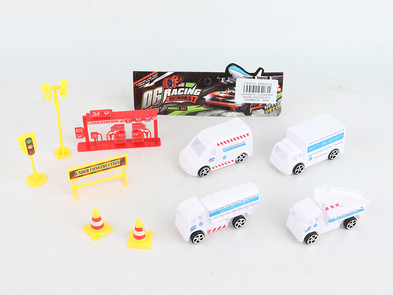 4 Slide Car + Guidepost + Oil Station