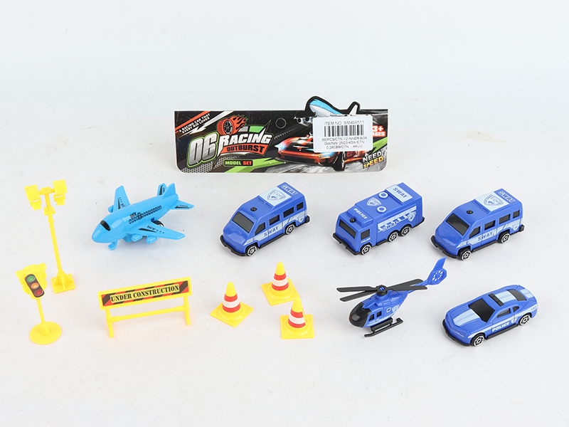 4 Slide Car + 2 Airplane + Guidepost
