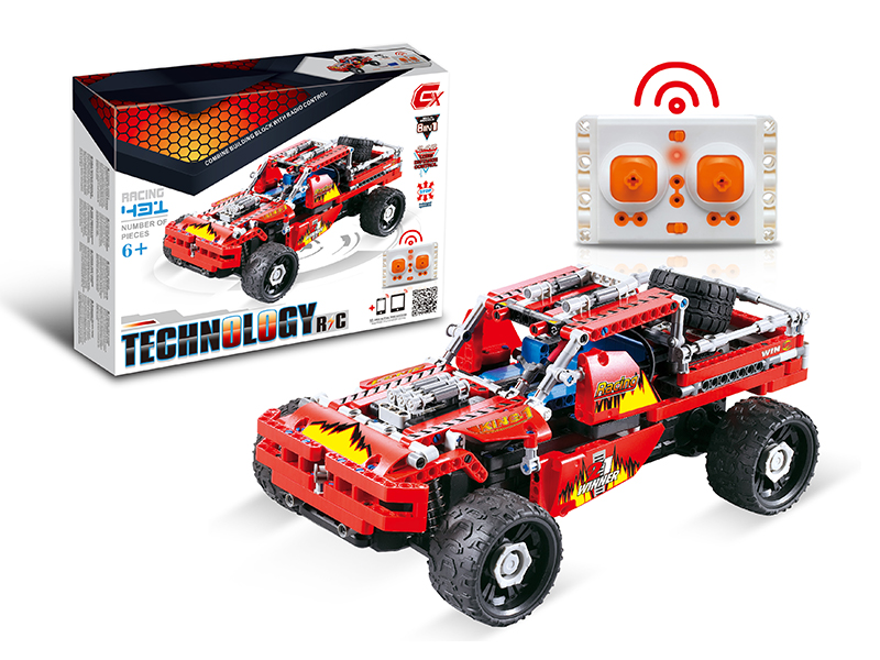 431pcs 8 In 1 2.4G R/C Block Car