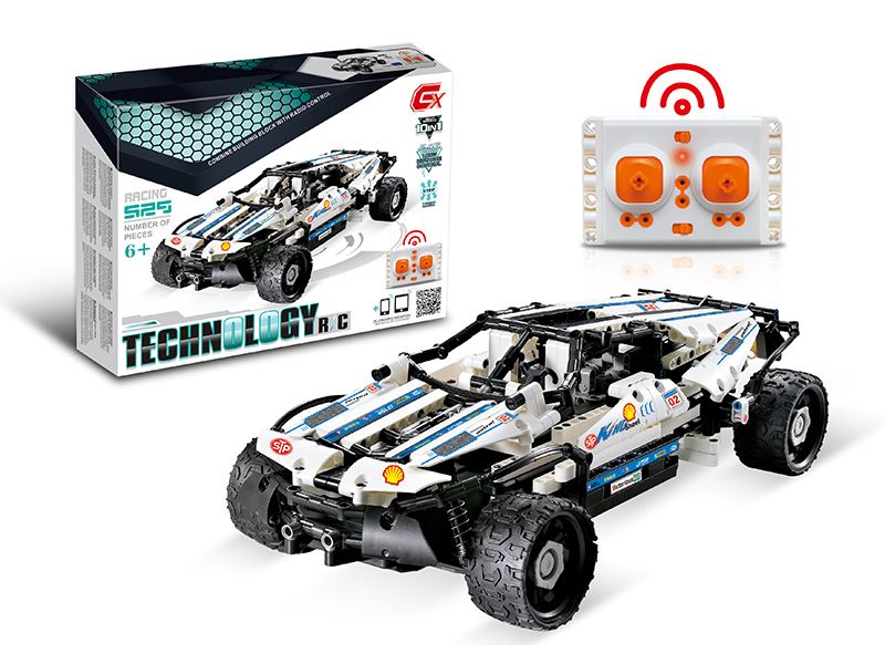 529pcs 10 In 1 2.4G R/C Block Car