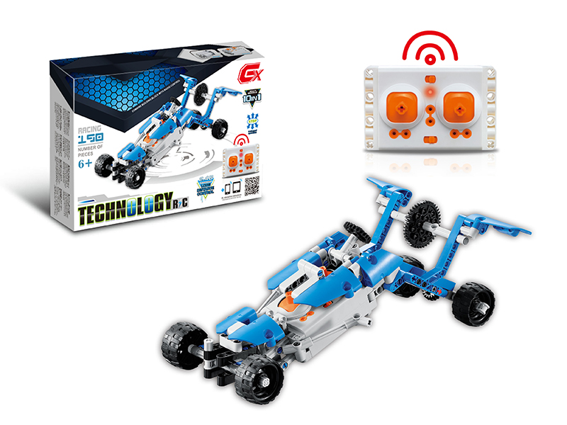 190PCS 10 In 1 2.4G R/C Block Car