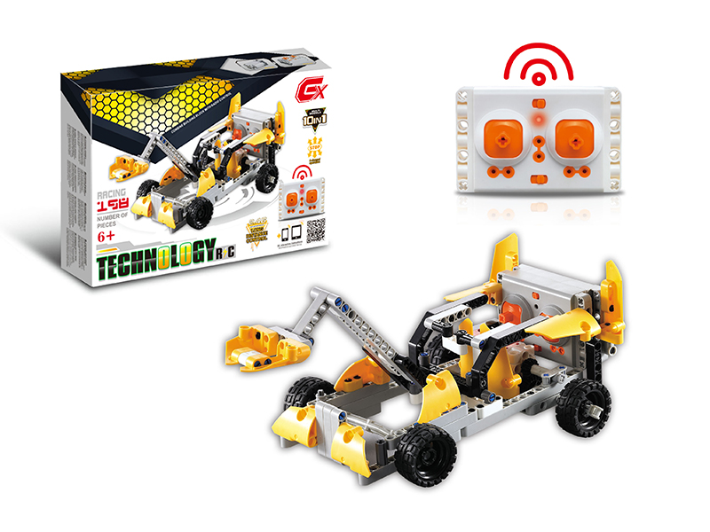 198PCS 10 In 1 2.4G R/C Block Car