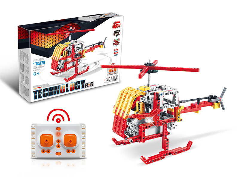 703PCS 6 In 1 2.4G R/C Block Car