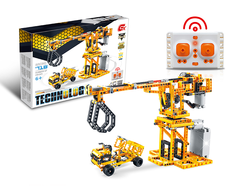 718 PCS 6 In 1 2.4G R/C Block Car