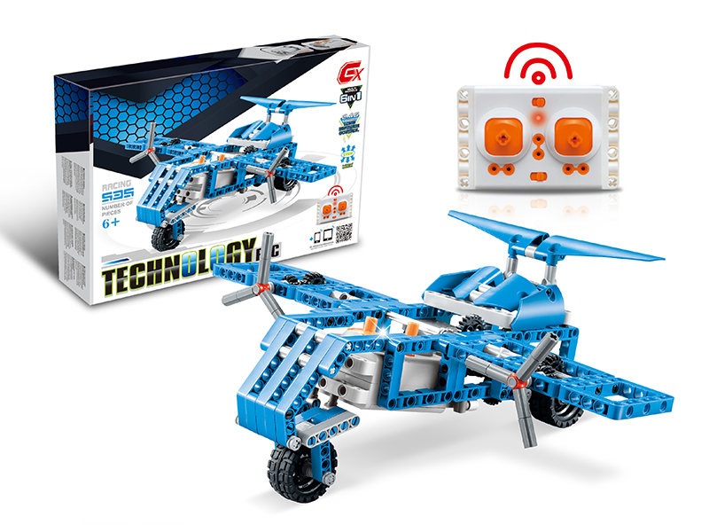 535 PCS 6 In 1 2.4G R/C Block Car