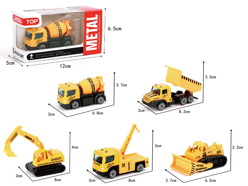 Slide Alloy Engineering Truck 1pcs