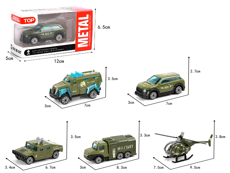 Slide Alloy Military Truck 1pcs