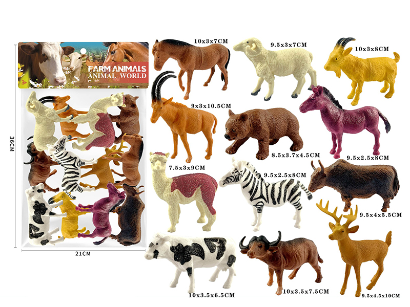 Farm Animals 12pcs