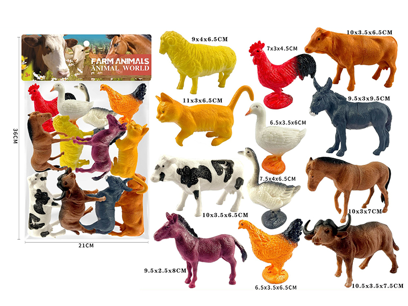 Farm Animals 12pcs