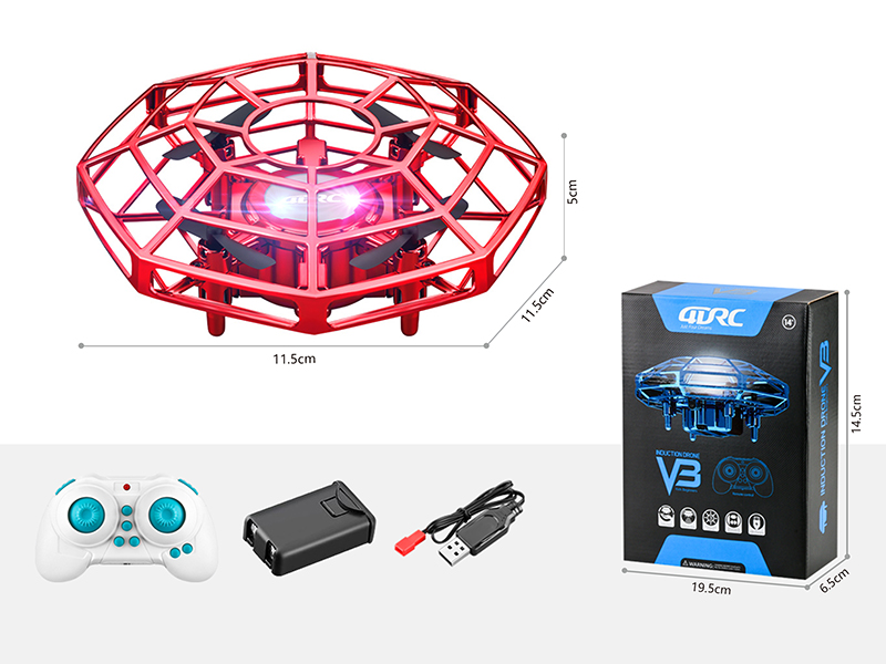 Remote Control Induction Quadcopter With Light