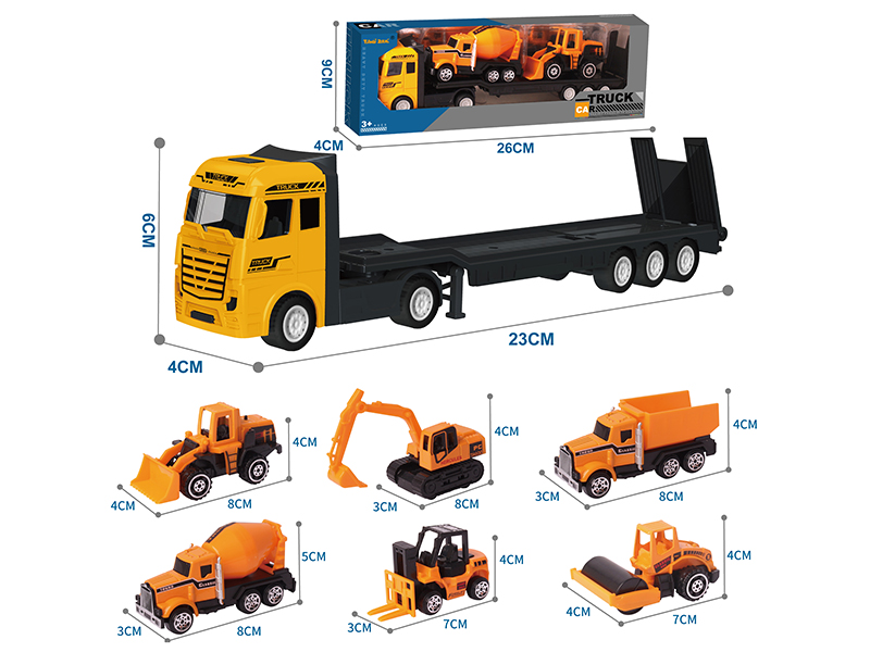 Alloy Flat Bed Trailer + 2 Alloy Engineering Truck