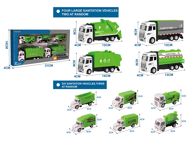 Alloy Sanitation Truck Set