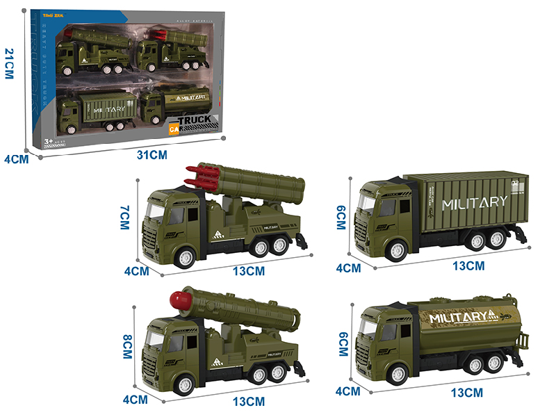 Alloy Military Truck Set