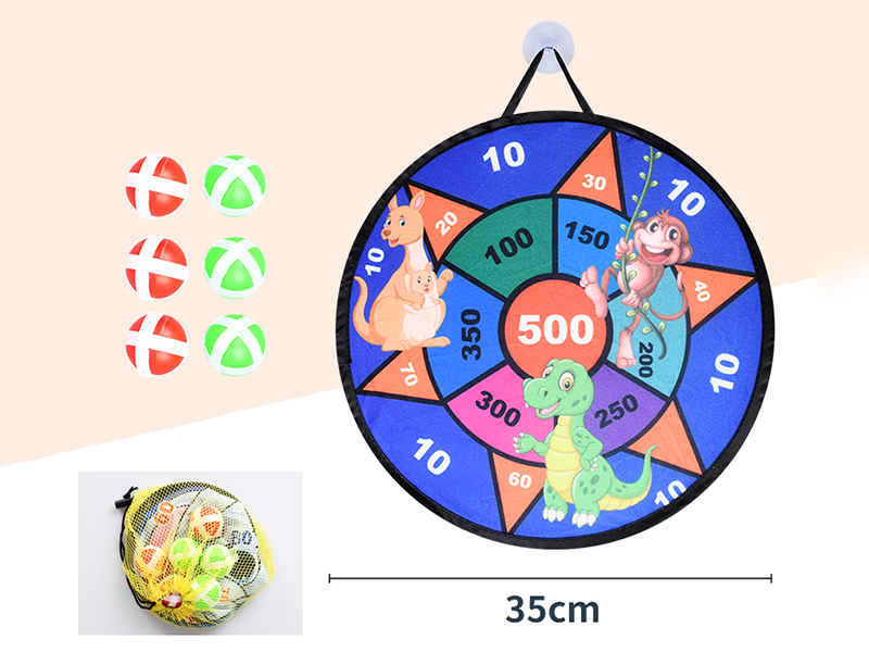 Folding Sticky Ball Dartboard 35cm