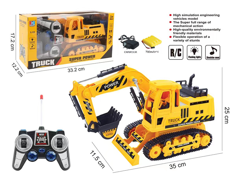 6 Channel Remote Control Engineering Truck (Light+Music)