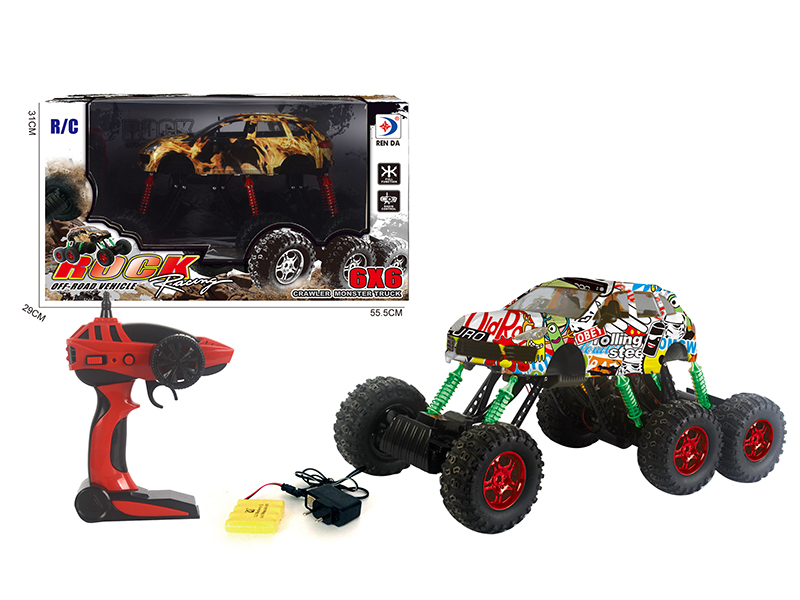 2.4G 1:10 6WD Cayenne Remote Control Graffiti Off-Road Vehicle