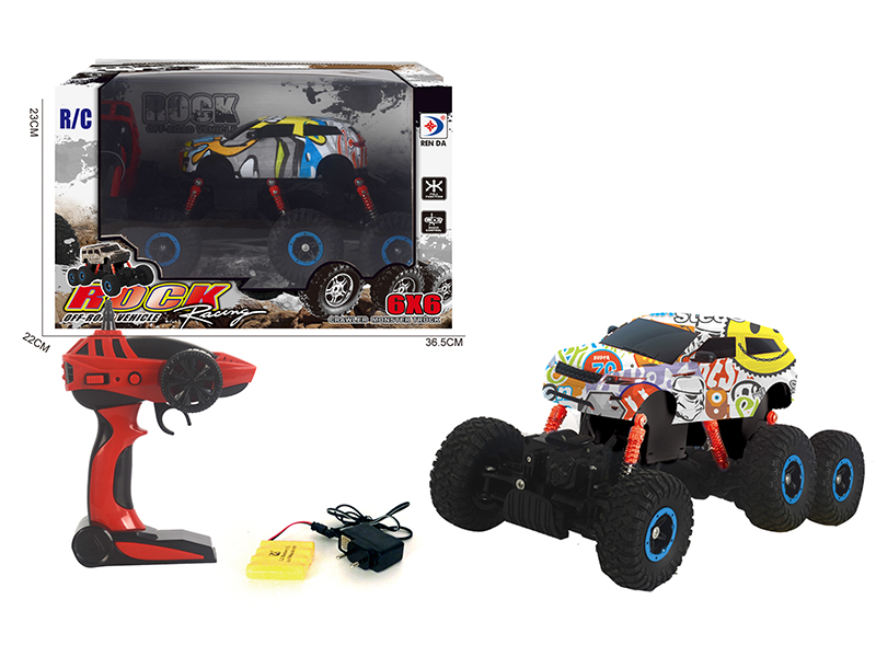 2.4G 1:14 6WD Remote Control Graffiti Off-Road Vehicle