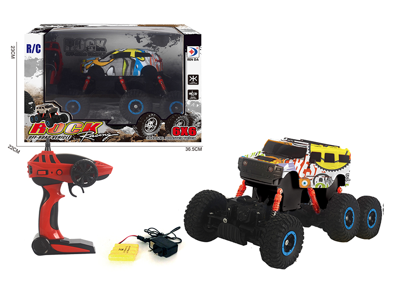 2.4G 1:14 6WD Hummer Remote Control Graffiti Off-Road Vehicle