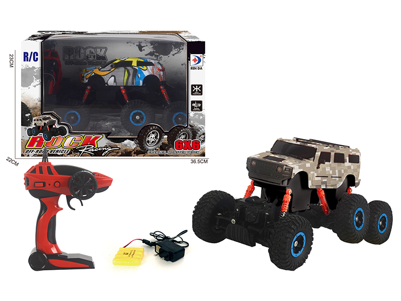2.4G 1:14 6WD Hummer Remote Control Off-Road Vehicle