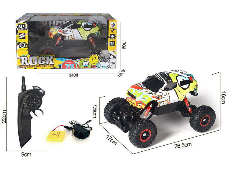2.4G Remote Control Graffiti Evoque Climbing Car
