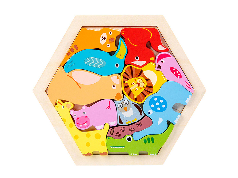 2 In 1 Wooden Puzzle - Forest Animals