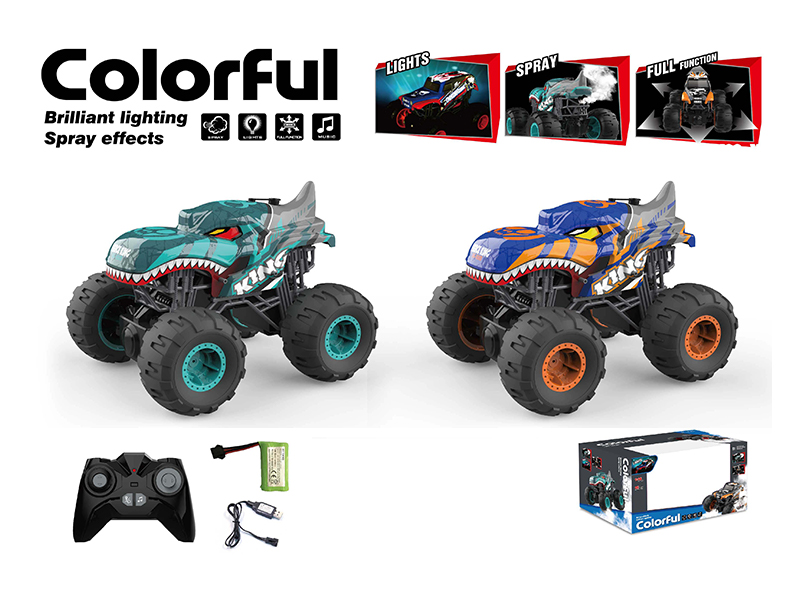 2.4G 1:16 R/C Bigfoot Off-Road Vehicle (Spray Light Music)