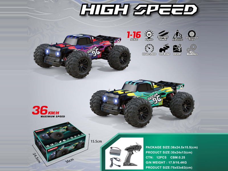 1:16 R/C 4Wd High-Speed Vehicle
