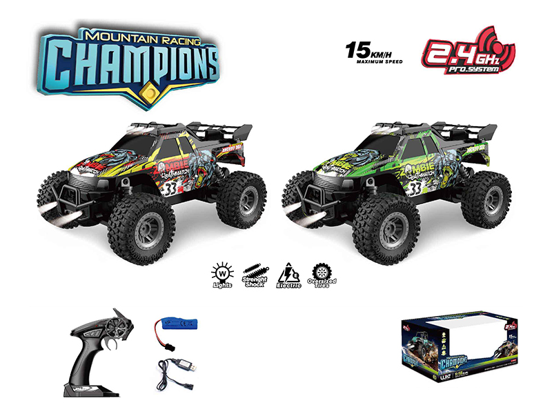 1:18 2.4G R/C High-Speed Off-Road Vehicle With Light