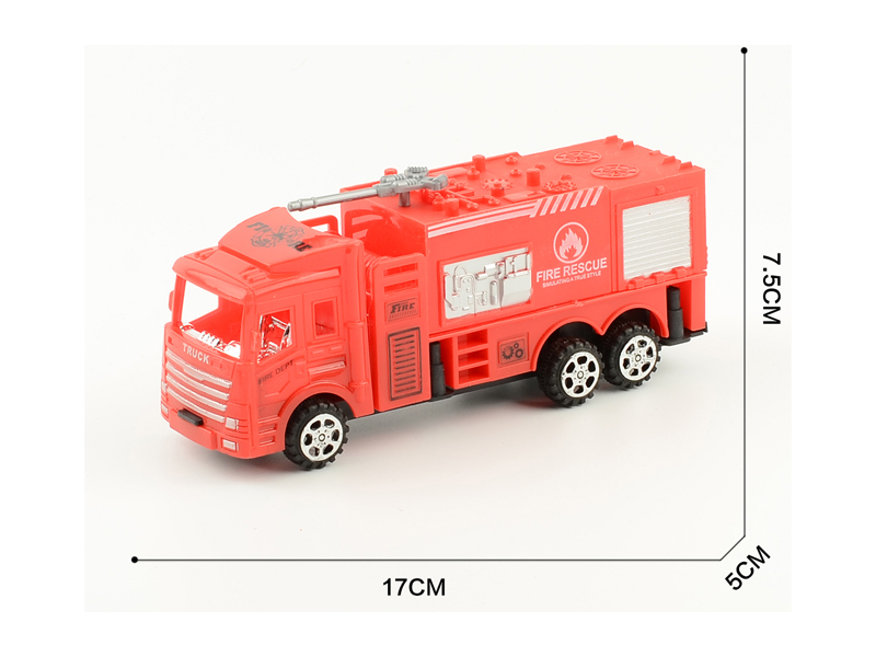 Friction Simulated Fire Water Tank Truck