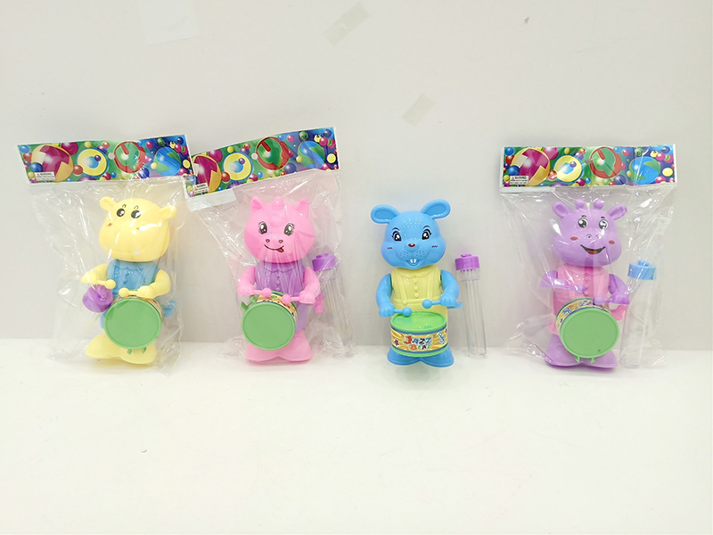 Wind Up Swing Cartoon Deer /Rabbit /Hippo /Pony /Unicorn Drumming + Sugar Tube