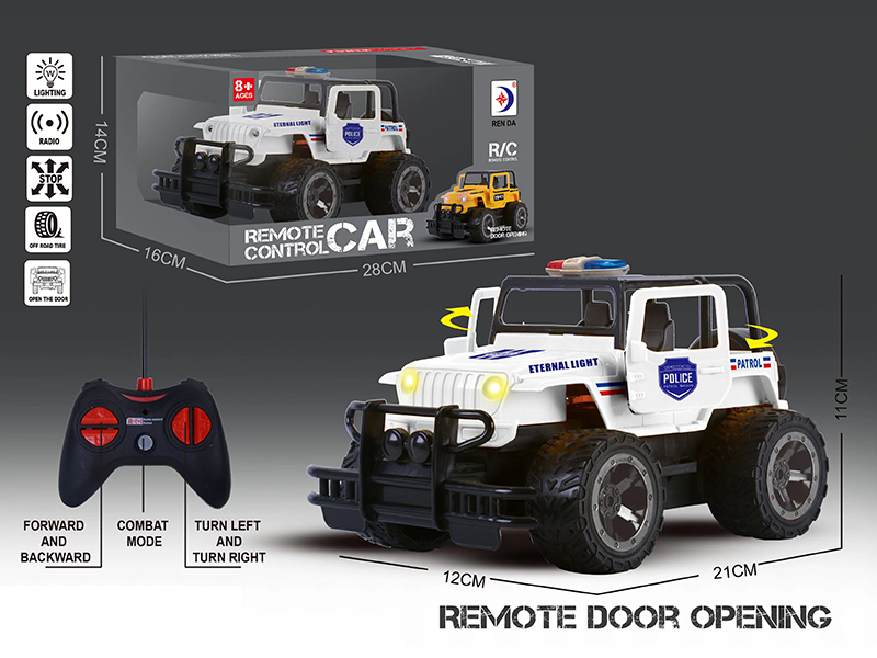 R/C 5Ch Jeep Police Car