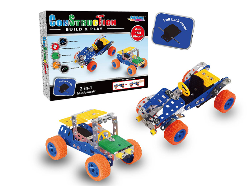 DIY Assembly Metal Pull Back Toys